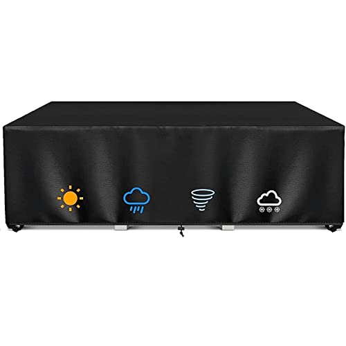 Abdeckung GartenmöBel Schutzplane GartenmöBel 220 x 140 x 75 cm Wasserdicht Schutzhülle Abdeckungen für Gartentische und Sitzgruppe Terrasse Möbelsets, schwarz Abdeckung GartenmöBel Schutzplane GartenmöBel 220 x 140 x 75 cm Wasserdicht Schutzhülle Abdeckungen für Gartentische und Sitzgruppe Terrasse Möbelsets, schwarz von Jianghu Art