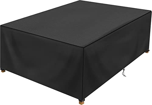 Abdeckung GartenmöBel Winterfest Abdeckplanen 100x90x85cm Gartenmöbel Abdeckung 600D Oxford Schutzhülle für Gartenmöbel Sitzgruppe Gartentischabdeckung wasserdichte Abdeckhaube von Jianghu Art