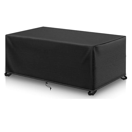 Jianghu Art Outdoor Sofa überzug Groß Gartenmöbel Abdeckung 145x94x105cm Abdeckhauben & Hüllen für Gartenmöbel, Verbessertes Schwerlast 600D Oxford Tischabdeckung von Jianghu Art