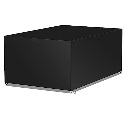 Schutzhülle Abdeckhaube Garten Gartenmöbel 250 x 150 x 80 cm Polyesterfasern Schutzhülle für Gartentisch Abdeckung, Schwerlast Abdeckplane für Gartentische Sitzgruppe von Jianghu Art