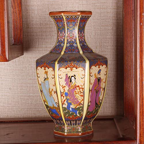 Jiawinng Vase Chinesische Keramik Porzellan Handgefertigt Jingdezhen 10 '' China Style Dekorative Vase -Kollektion Kunst Home -Dekoration Für Hochzeitsfeier Weihnachtsgeburtstagstag Geschenk,e von Jiawinng