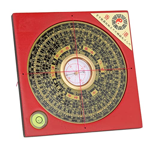 Chinesisches Feng Shui Luo Pan, Traditioneller Alter Kompass, 4" Feng Shui Kompass/Feng Shui Bagua Spiegel, Metall Bagua Luo Pfanne für Umfrage Geomantic Omen Exorcise Böse Geister Geomantic Omen Pan von Jiawu