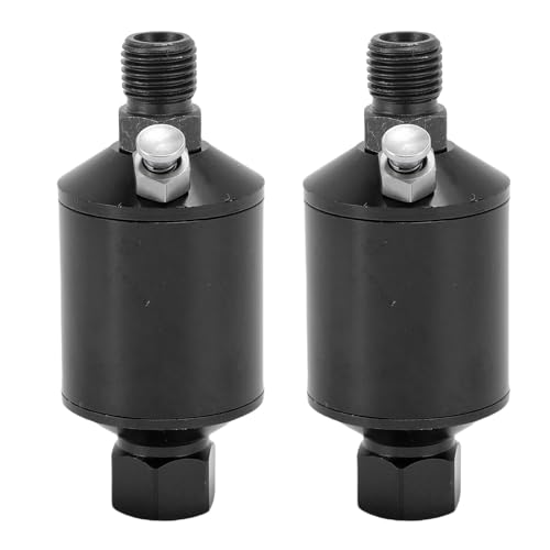 Jiawu 1/4 -Zoll -NPT Einlassauslassluftfilter Robuster Aluminiumlegierung Wasseröl Separatorfilter für Lackpistolen Menschen Menschen (Black) von Jiawu