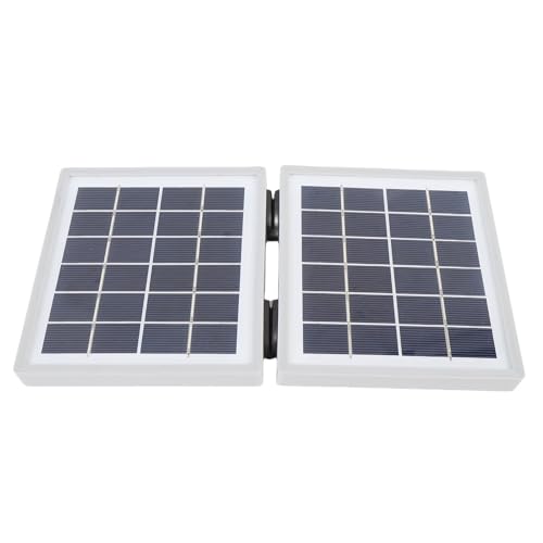 Jiawu 10W Monokristallines Faltbares Solarladegerät mit 2 DC -Häfen Zum Wandercamping -Fischen Wasserdicht Tragbare Solarpanel (White) von Jiawu