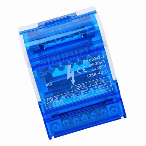 Jiawu 4-Level-Messing-DIN-Schienenanterminalverteilungsbox für Elektrotechnik mit Transparenter Staubbedeckung von Jiawu