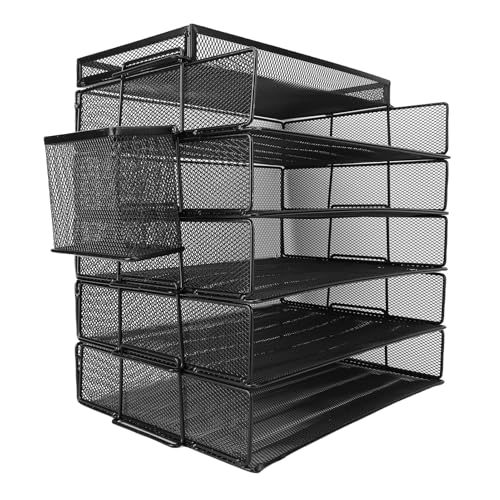Jiawu 5 Tablettpapierorganisator mit Hanging Stift Container Effizienter Schreibtischdatei Sortierer für Büroversorgungen A4 Papierspeicher Jiawu 5 Tablettpapierorganisator mit Hanging Stift Container Effizienter Schreibtischdatei Sortierer für Büroversorgungen A4 Papierspeicher von Jiawu