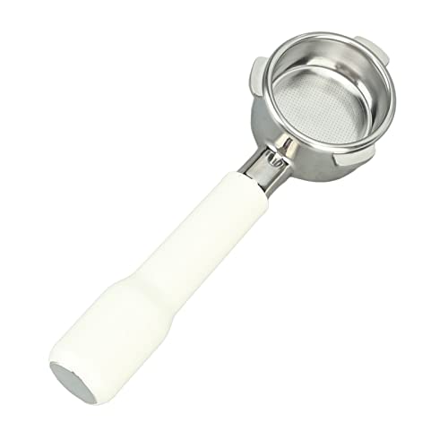 Jiawu 54 Mm in Edelstahl -3 -Ohren Portfilter ohne für 8, Bessere Extraktionsabstand und Reinigung (WHITE) von Jiawu