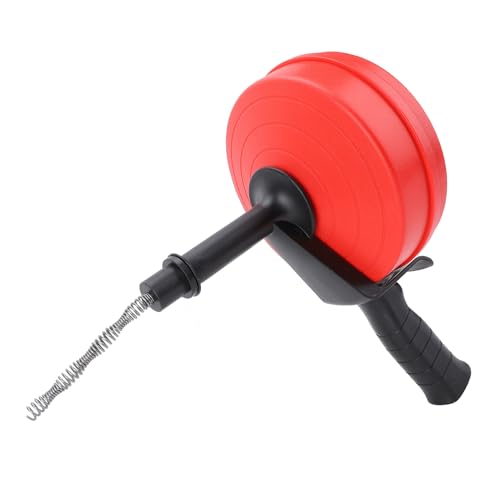 Jiawu 65 Manganstahlabflussnecker Effizienter Clog -Entferner für Toilettenküchenbad, 1 Griff (5m Frühling) von Jiawu