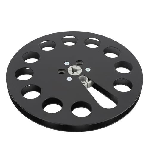 Jiawu 7 -Zoll -Aluminiumlegierung Leere Klebeband Rolle für Studer Machine Teile, Ersatzklang Take up Rolle für die Universal Fit (BLACK) von Jiawu