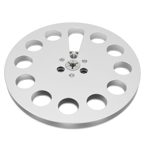 Jiawu 7 -Zoll -Aluminiumlegierung Leere Klebeband Rolle für Studer Machine Teile, Ersatzklang Take up Rolle für die Universal Fit (SILVER) von Jiawu