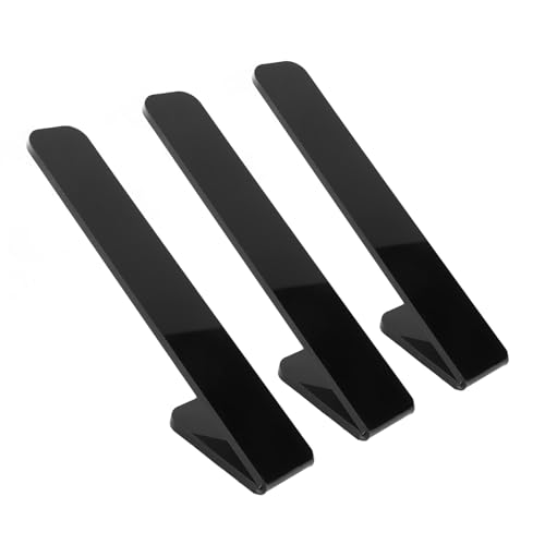 Jiawu Baseball Cap Haken Vielseitiger Wand Organizer Halten Sie 10 Kappenkleberkleiderbügel für Schlafzimmer Schrank 3 Stcs Transparente Acrylhuthaken (BLACK) von Jiawu