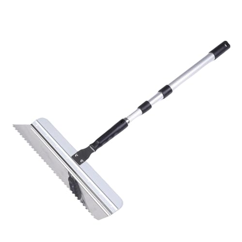 Jiawu Bodennivellierwerkzeug 16 -Zoll -Selbstniveau Betonschwacke mit Verstellbarer Teleskopstange, für das Strip und Wandabdeckungsreinigen des Bodens Jiawu Bodennivellierwerkzeug 16 -Zoll -Selbstniveau Betonschwacke mit Verstellbarer Teleskopstange, für das Strip und Wandabdeckungsreinigen des Bodens von Jiawu