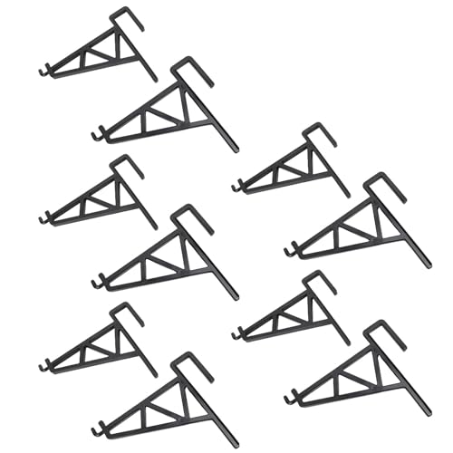 Jiawu Breakproof Lightweight Bienenstockrahmenhalter Griff für Apiaristen, Stabiles Support Bienenrahmenhalter Tool Zum Verwalten Mehrerer Bienenstöcke, 10pcs Bienenzucht -Halterung Rack (BLACK) von Jiawu