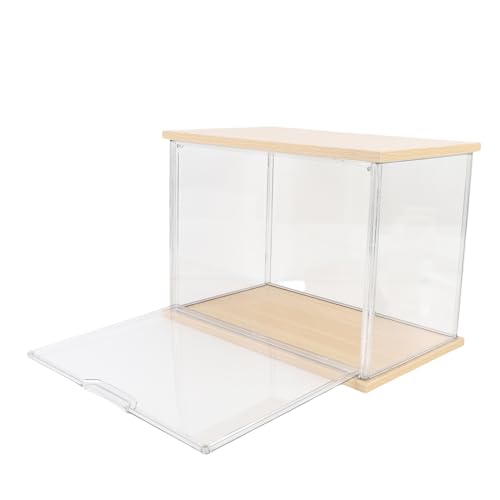Jiawu Clear Figure Display Hülle Langlebige Plastikspeicherbox mit Holzbasis für Sammlerstücke und Puppen - Einfache Montage für Spielzeug und Aktionszahlen, Geeignet für die Heimorganisation (YELLOW) Jiawu Clear Figure Display Hülle Langlebige Plastikspeicherbox mit Holzbasis für Sammlerstücke und Puppen - Einfache Montage für Spielzeug und Aktionszahlen, Geeignet für die Heimorganisation (YELLOW) von Jiawu