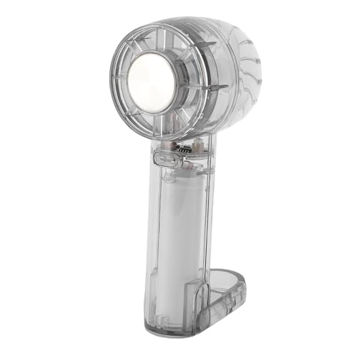 Jiawu Desktop -Handheld -Lüfter Transparentes Design Drei Windgeschwindigkeiten Große Kapazitätsbatterie Zum Wandern, Picknicks (BLACK) von Jiawu