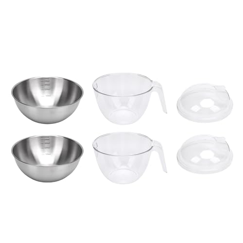 Jiawu ECED -Salatschale mit Deckel, 2 Prozent Gekühlte Servierschale, Gefrorene Servierschalen für Lebensmittelpartys, Obst, Gemüse, Saucen -Konservierung von Jiawu