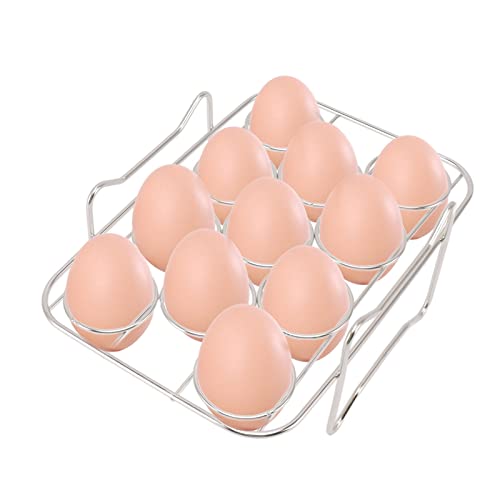Jiawu Eier-Dampfgarer-Gestell, Eier-Kochgestell, Mehrzweck-Eier-Dämpfgestell-Untersetzer, Kochen von 11 Eiern, Passend für Ninja Food Heißluftfritteuse, Schnellkochtopf von Jiawu