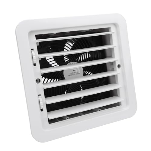 Jiawu Handbuch Air RV -Einstellung Lufteinstellung für den Ventilator -Lüfter Robusta Ablüfter 4500 U/Min für Campistenküchen 250 X 108 X 240 Mm für Yates Caravans (WHITE) von Jiawu