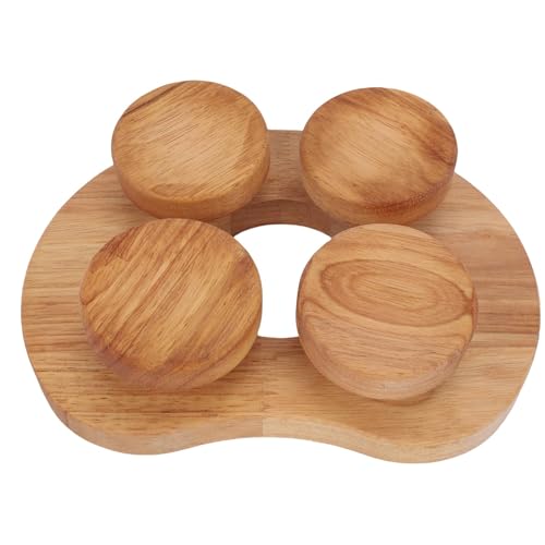 Jiawu Hölzerne Sauna Kopfstütze Bequeme Rotatable -Scheibe Sauna Kissen für Nackenschmerz Schmerz Relief für Winter Eichenmaterial Erleben Sie Eichenmaterial Geeignet von Jiawu