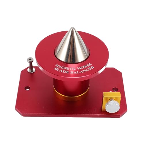 Jiawu Magtischer Mag Moberschlade Balancer, Aluminum Lewnory Rawn Mower Blade Balancer, Balances Blades nach Dem Schärfen, 339075b, 42-047, Verbessert die Lebensdauer von Mähern (Rot) von Jiawu
