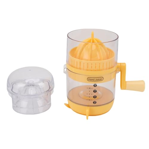 Jiawu Manual Orange Zitronenquieter Mühelosen Edelstahl Handzitrus Juicer für Heimküchencamping (YELLOW) von Jiawu