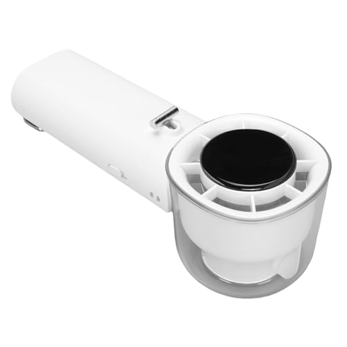 Jiawu Persönlicher Handheld -Lüfter Leise 128 Geschwindigkeit Wiederaufladbarer Batteriebetriebener Mini -Lüfter für Fitnessfeiern, Kleiner Taschenlüfter [Nackenfan für Männer Männer] (WHITE) von Jiawu