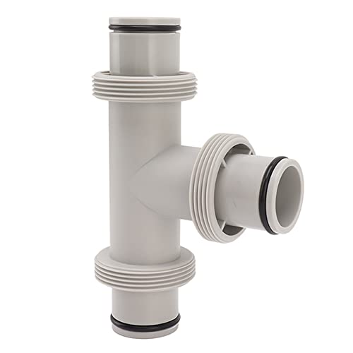 Jiawu Pool-Kolbenventil, 1-1/2 Poolschlauchadapter, T-förmige Schlauchkupplung für Schwimmbad-Staubsauger, Reiniger oder Filterpumpenschläuche. Pool-Ersatzteile von Jiawu