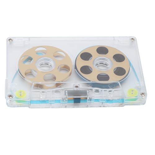 Jiawu Rollen Sie Sich auf die Blankheit von Kassetten mit 46 Minuten Aufnahmezeit Low Noise DIY Leere Musikkassetten für die von Musik, Geeignet für Punkrock -Fans (GOLD) von Jiawu