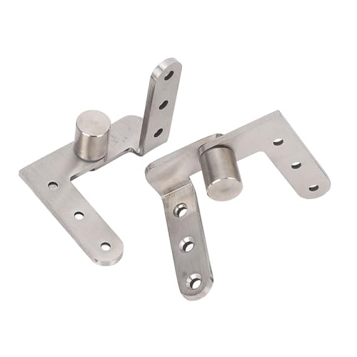Jiawu Silber Gebürstete Scharnierset - 270 Grad Rotierende Hochleistungs -Tür Pivot Scharniere Geeignet für Bistro Türen von Jiawu
