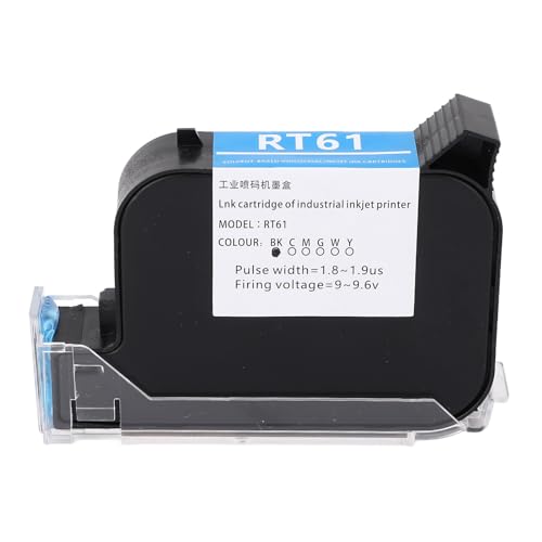 Jiawu Tintenpatronen-Ersatz, 42 Ml RT 61 Schwarze Tintenpatrone mit Hoher Reichweite, Funktioniert mit SC12 SC12T CP12 CP12W SC12KJ Handheld-Tintenstrahldrucker Jiawu Tintenpatronen-Ersatz, 42 Ml RT 61 Schwarze Tintenpatrone mit Hoher Reichweite, Funktioniert mit SC12 SC12T CP12 CP12W SC12KJ Handheld-Tintenstrahldrucker von Jiawu