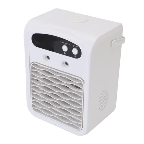 Jiawu USB Tragbare Klimaanlagen Energieeffiziente Wiederaufladbare Ruhige Luftkühler für Schlafzimmerbüros 1000 Ml Wassertank (WHITE) von Jiawu
