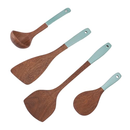 Jiawu Verbundholzküchenutensilien Set, Robuster Holzspatel Löffel (B) von Jiawu