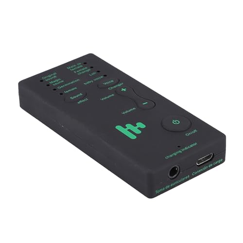 Jiawu Voice Changer Sound Card Portable Live Broadcast Card für Mobiltelefon -PC, Lustige Sprachwechsel -Effekte Zum Chat Live Song, 4 Änderungen für Spieler [Englische Version] von Jiawu