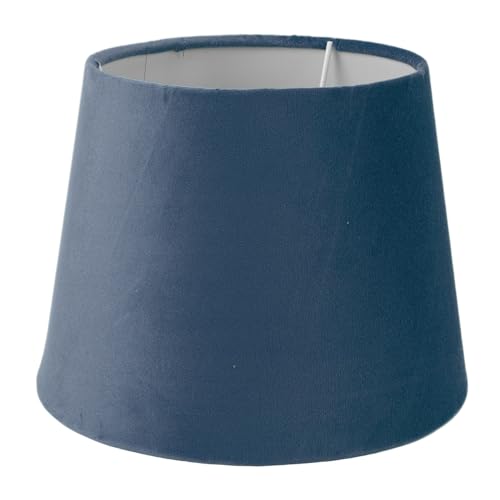 Lampenschirm, Lampenschirm aus Stoff, Konischer Lampenschirm aus Samt, E14-E27-kompatibel, Stilvolle Dekoration für Tischlampe, Stehlampe (BLUE) von Jiawu