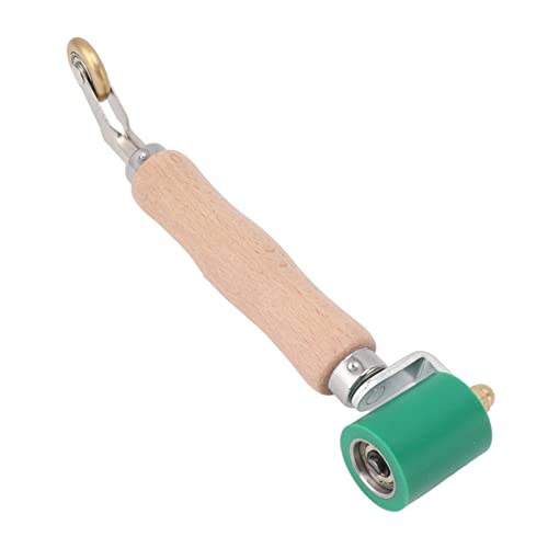 Nahtroller, 40 Mm Silikon Nahtroller mit Doppeltem Verwendungszweck, Flacher Tapetennahtroller für PVC/TPO/EPDM Schweißen, Glättendes Nahtroller Werkzeug (Grün) von Jiawu