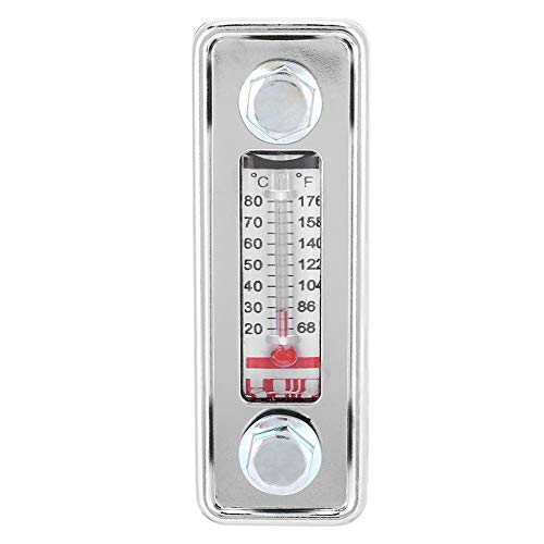 Öl-Flüssigkeitsstandsanzeiger mit Thermometer, Transparente Intuitive Anzeige Hydrauliköl Wasser Füllstandsanzeiger, max. 80 °C/176 °F, Gute Abdichtung, Genaue Messung (LS-3) von Jiawu