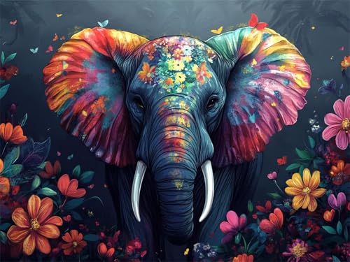 5D Diamond Painting Elefant Diamant Painting Bilder Erwachsene Tier Diamant Malerei Glitzersteine 60x90cm, DIY Mosaikherstellung Bastelset für Home Wand Decor mit Zubehör Geschenke für Frauen L-927 5D Diamond Painting Elefant Diamant Painting Bilder Erwachsene Tier Diamant Malerei Glitzersteine 60x90cm, DIY Mosaikherstellung Bastelset für Home Wand Decor mit Zubehör Geschenke für Frauen L-927 von Jiaxaong