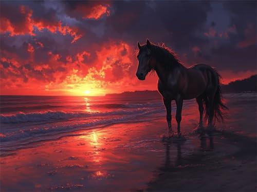 Diamond Painting Tier 80x100cm DIY Runden Vollbohrer Sonnenuntergang Diamant Painting Bilder für Erwachsene Kinder, 5D Basteln Stickerei Kreuzstich Malerei für Stressabbau, Kreatives Geschenk L-937 Diamond Painting Tier 80x100cm DIY Runden Vollbohrer Sonnenuntergang Diamant Painting Bilder für Erwachsene Kinder, 5D Basteln Stickerei Kreuzstich Malerei für Stressabbau, Kreatives Geschenk L-937 von Jiaxaong