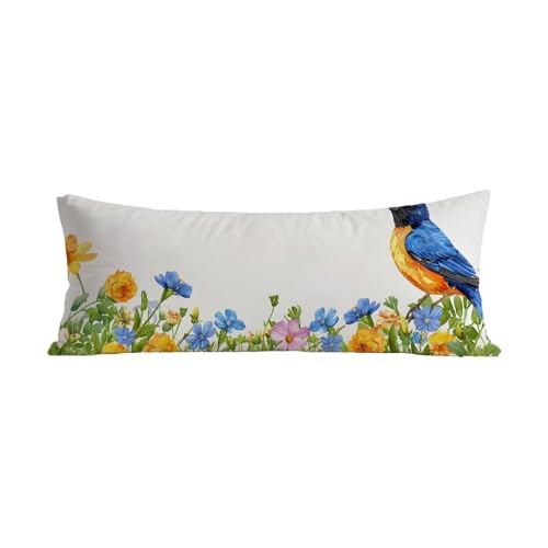 Kissenbezug 60x180 cm Seitenschläferkissen Bezug Tier Seitenschläferkissen Langes Kissen Blume Samt Körperkissen Bezug Schwangerschaftskissen Doppelseitig Drucken Weiche Sleepling Pillow Cover G-29 von Jiaxaong