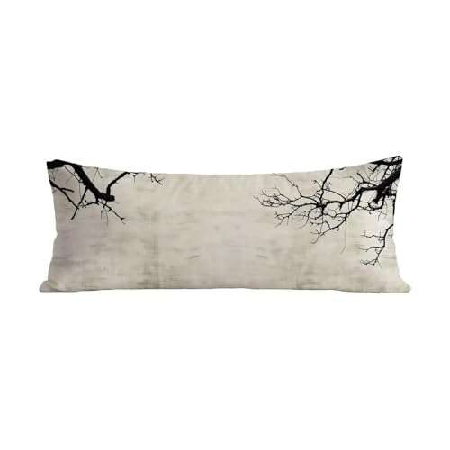 Seitenschläferkissen Bezug 40 x 140 cm Beige Langes Körperkissen Samt Side Sleeper Pillow Cover mit Unsichtbarer Reißverschluss Kissen Bezüge, Schlafen Körperkissen Deko Schlafzimmer, Geschenke G-22 von Jiaxaong