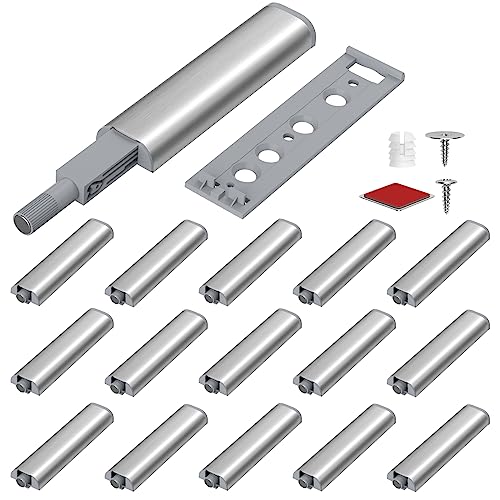 Push to Open Türöffner Jiayi 16 Stück Drucktüröffner Schrank Türöffner Push Open Magnet Tip On für Türen Beschlag Möbel Schubladen Drucköffner Schranktür Magnetschnäpper Drucktüröffner Druckschnapper von Jiayi