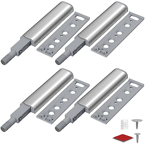 Push to Open Türöffner Jiayi 4 Stück Drucktüröffner Schrank Türöffner Push Open Magnet Tip On für Türen Beschlag Möbel Schubladen Drucköffner Schranktür Magnetschnäpper Drucktüröffner Druckschnapper von Jiayi