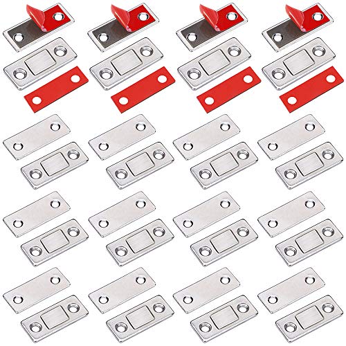 Magnetschnäpper Magnete für Schranktüren Jiayi 16 Stück Ultra Dünn Türmagnete Selbstklebend für Möbel Schrankmagnete Stark Schrank Magnete Magnetverschluss Schubladen Magnet Türschließer von Jiayi