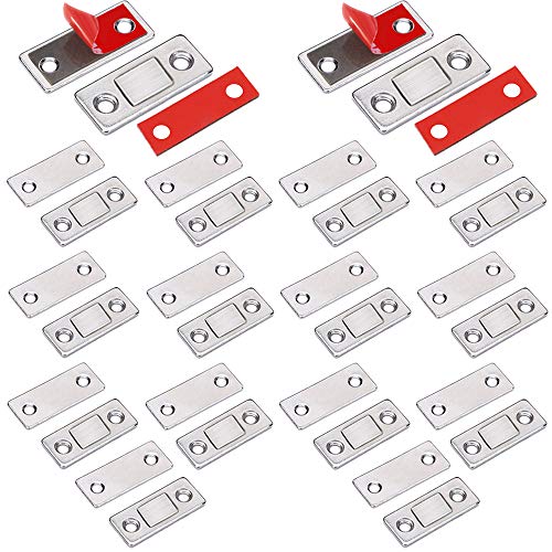 Magnetschnäpper Magnete für Schranktüren Jiayi 14 Stück Ultra Dünn Türmagnete Selbstklebend für Möbel Schrankmagnete Stark Schrank Magnete Magnetverschluss Schubladen Magnet Türschließer Möbelmagnete von Jiayi