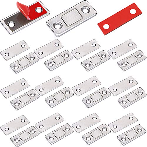 Magnetschnäpper Magnete für Schranktüren Jiayi 12 Stück Ultra Dünn Türmagnete Selbstklebend für Möbel Schrankmagnete Stark Schrank Magnete Magnetverschluss Schubladen Magnet Türschließer Möbelmagnete von Jiayi