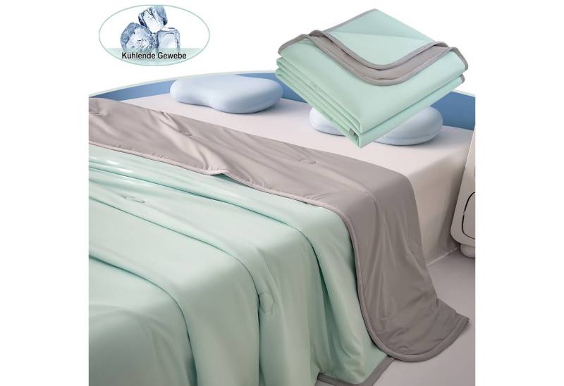 Jibenhome Kunstfaserbettdecke Sommerbettdecke Doppelseitige Kuscheldecke Bettdecken für Sommer, Queen/Kingsize Sommerbettdecke Kühldecke für Bett, Sofa, Reise von Jibenhome