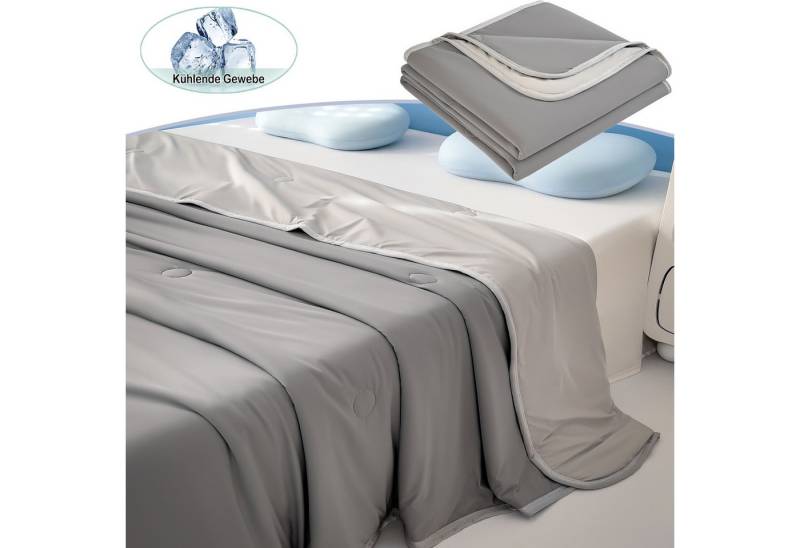 Jibenhome Kunstfaserbettdecke Sommerbettdecke Doppelseitige Kuscheldecke Bettdecken für Sommer, Queen/Kingsize Sommerbettdecke Kühldecke für Bett, Sofa, Reise von Jibenhome