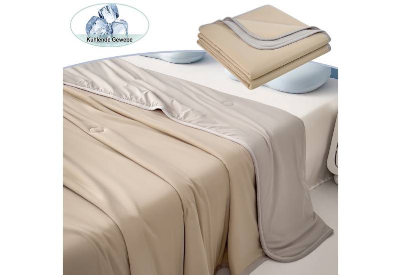 Jibenhome Kunstfaserbettdecke Sommerbettdecke Doppelseitige Kuscheldecke Bettdecken für Sommer, Queen/Kingsize Sommerbettdecke Kühldecke für Bett, Sofa, Reise von Jibenhome