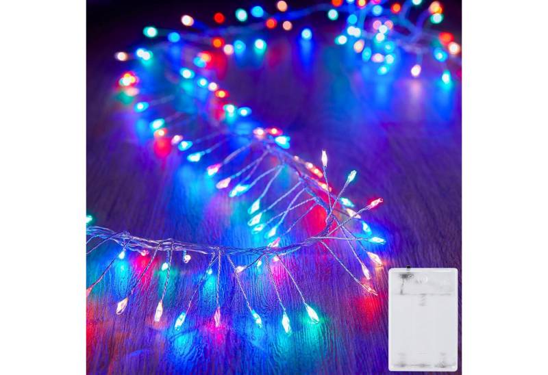 Jibenhome LED-Lichterkette Cluster Leuchtdraht Büschel Lichterbündel 300cm 120LEDs Lichtvorhang, DIY LED Kupferkabel Feuerwerkskörper Batterie Weihnachtsdekor Jibenhome LED-Lichterkette Cluster Leuchtdraht Büschel Lichterbündel 300cm 120LEDs Lichtvorhang, DIY LED Kupferkabel Feuerwerkskörper Batterie Weihnachtsdekor von Jibenhome