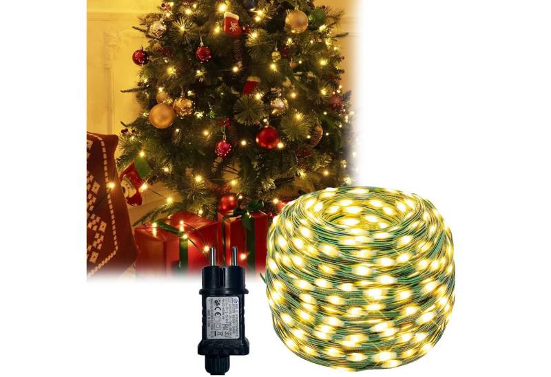 Jibenhome LED-Lichterkette Weihnacht Lichterkette Grünes Kabel,Lichtervorhang,Wasserdicht, Timer,8 Modi,Memory,3M Kabellänge mit Stecker für Weihnachtsbaum Jibenhome LED-Lichterkette Weihnacht Lichterkette Grünes Kabel,Lichtervorhang,Wasserdicht, Timer,8 Modi,Memory,3M Kabellänge mit Stecker für Weihnachtsbaum von Jibenhome